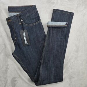 Betabrand Selvedge Denim Jeans Mens Size 29x33 Slim Dark Wash‎ stretch pockets
